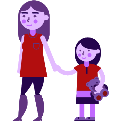 Illustration representing moving into an adoptive family